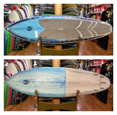 COREVAC, CANNIBAL, PADDLEBOARD, SUP BLADE 9'4" x 31.5" "x 4 3/8" 130L  

COREVAC CANNIBAL SUP BLADE is a high performance surf design. It has a double concave and chined rails for increased speed, drive, and maneuverability. 5 fin setup allows for a multitude of configurations for different types of waves and rider preferences. Works well in all wave heights.  